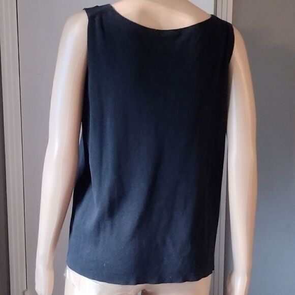 Eileen Fisher Set of Two Women's Size Large Organic Cotton and Silk Tank Tops - Picture 7 of 13